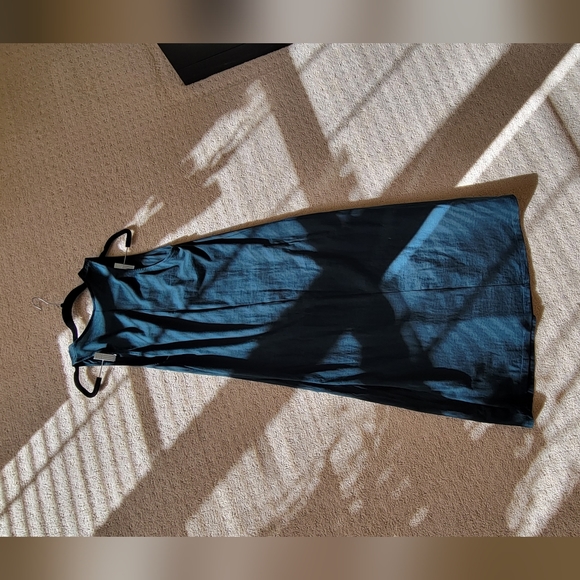 Zara Green Sheath Dress V-Neck Sleeveless - Picture 8 of 9